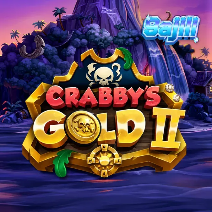 Isang visual na representasyon ng Crabby’s Gold 2 slot na nagpapakita ng pirate theme at grid layout.